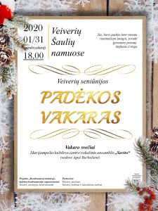 Padėkos vakaras paskutinis